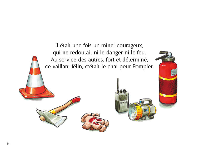 Le chat-peur Pompier — page intérieure 1