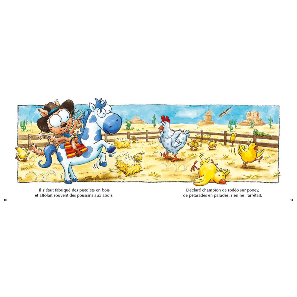 Le chat Peau d'cow-boy