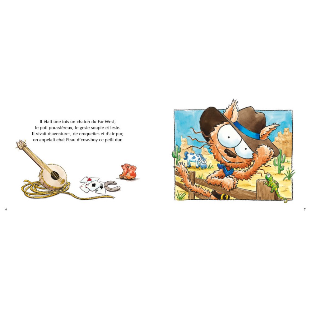Le chat Peau d'cow-boy