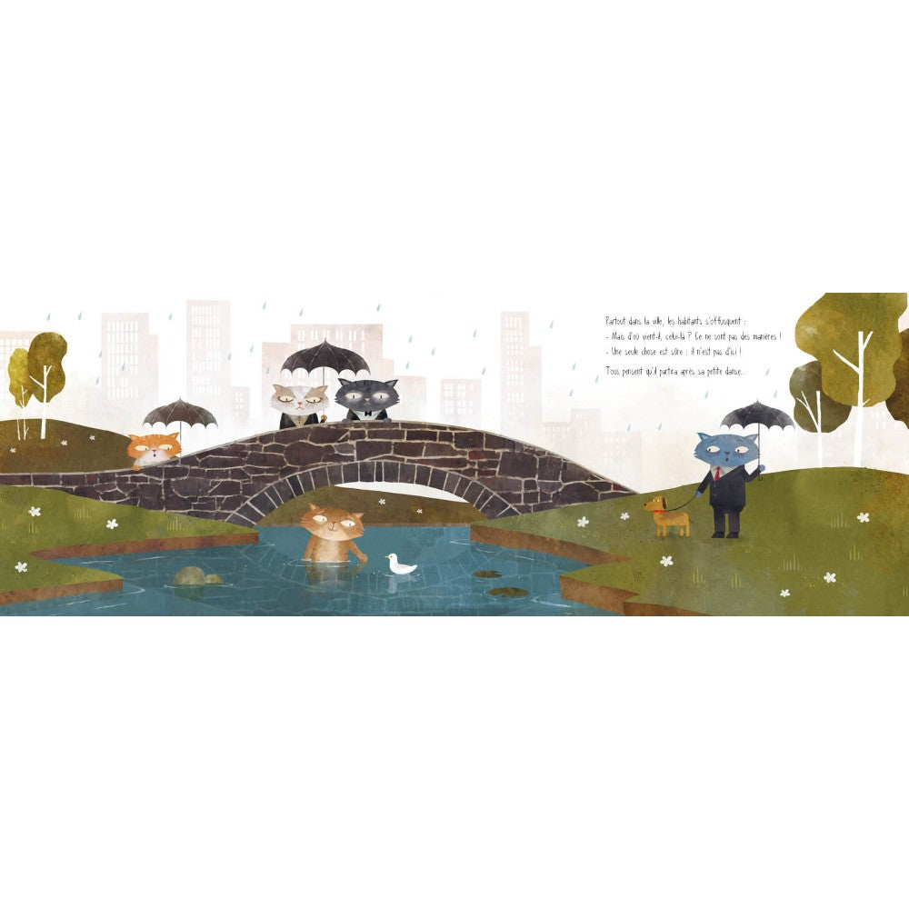 Une île sous la pluie